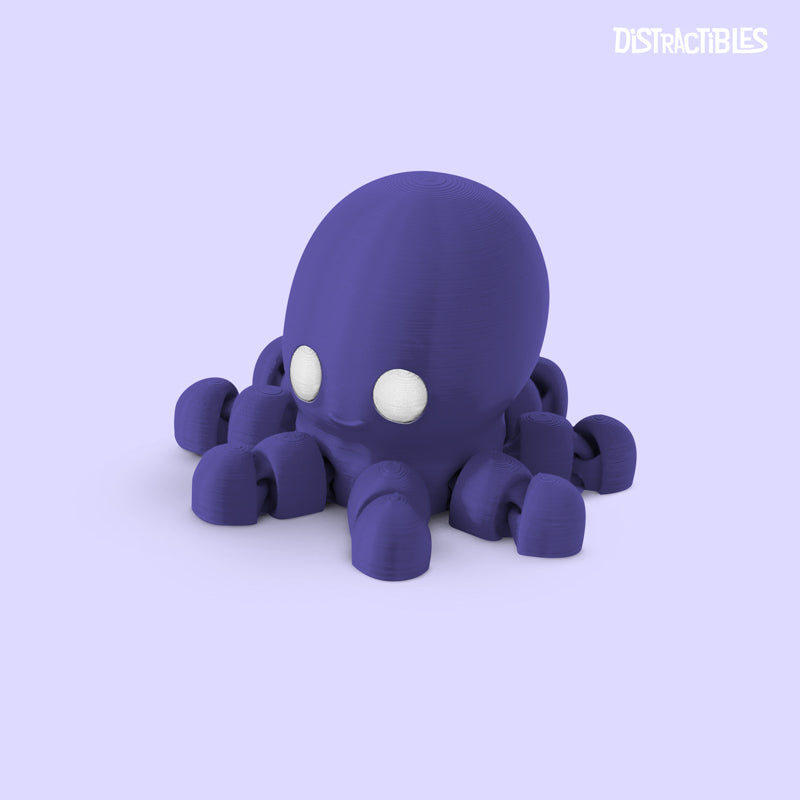 Distracties Octopus - 3D Printed Articulated Toy Fidget Friend