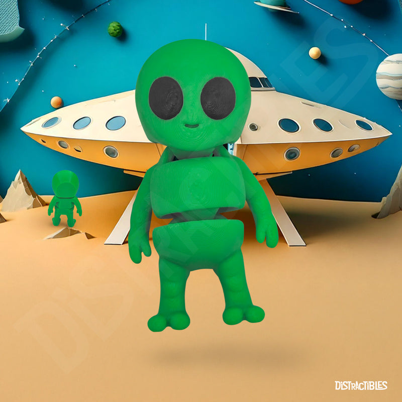 Distracties Alien - 3D Printed Articulated Toy Fidget Friend