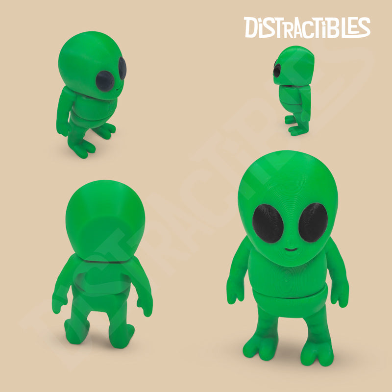 Distracties Alien - 3D Printed Articulated Toy Fidget Friend