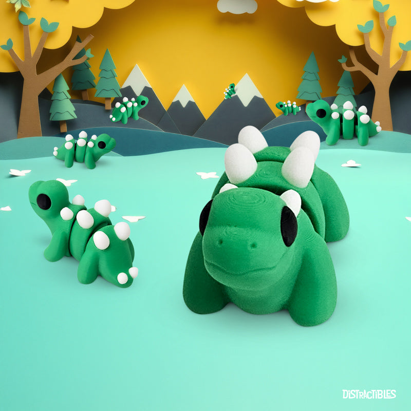 Distracties Stegosaurus - 3D Printed Articulated Toy Fidget Friend