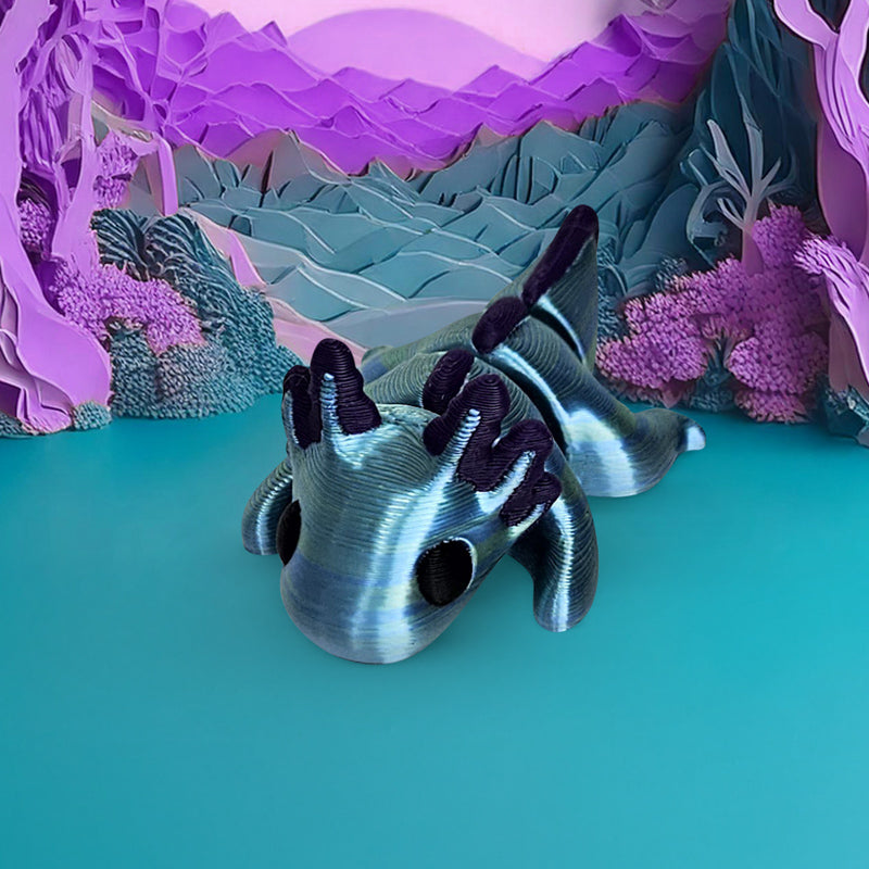 Distracties Axolotl - 3D Printed Articulated Toy Fidget Friend