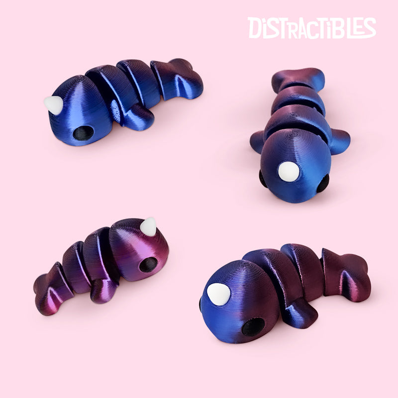 Distracties Narwhal - 3D Printed Articulated Toy Fidget Friend