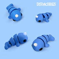 Thumbnail for Distracties Narwhal - 3D Printed Articulated Toy Fidget Friend