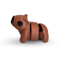 Thumbnail for Distracties Capybara - 3D Printed Articulated Toy Fidget Friend