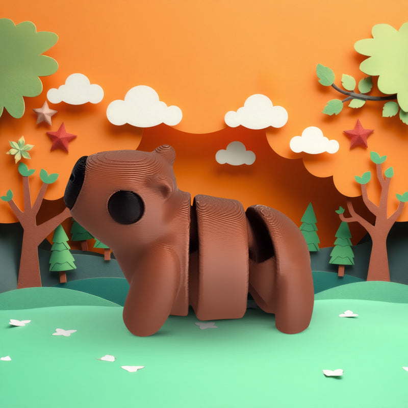 Distracties Capybara - 3D Printed Articulated Toy Fidget Friend