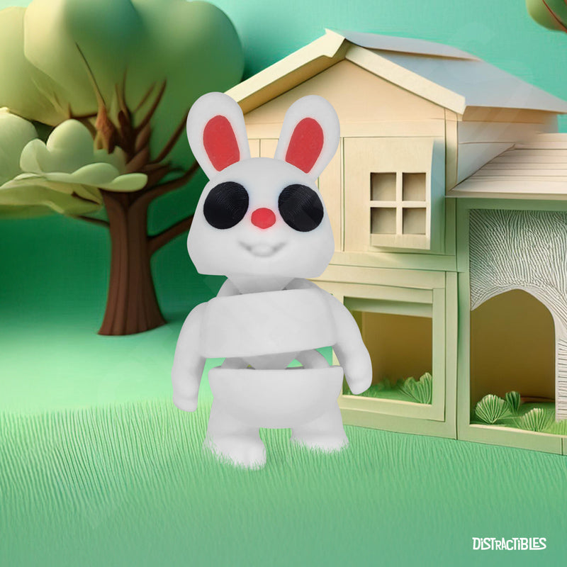 Distracties Bunny - 3D Printed Articulated Toy Fidget Friend