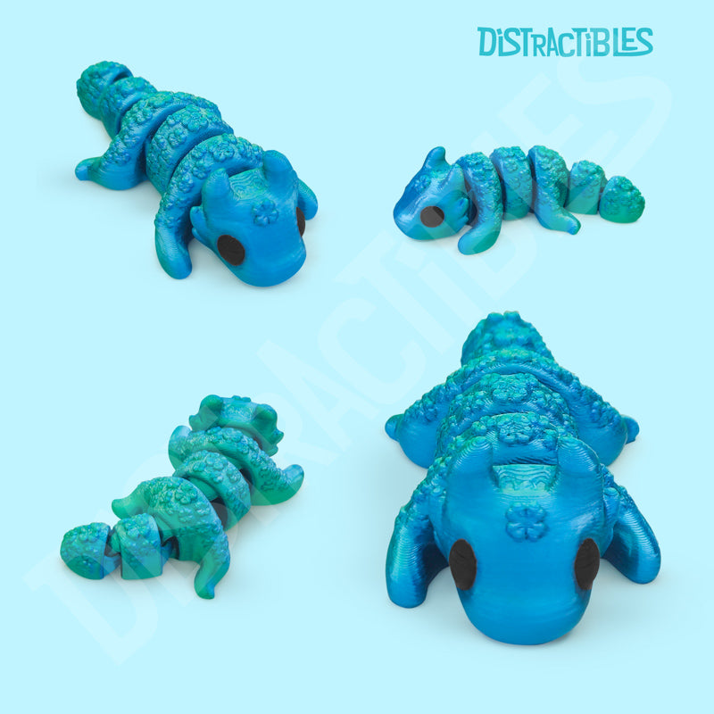 Distracties Lucky Dragon - 3D Printed Articulated Toy Fidget Friend