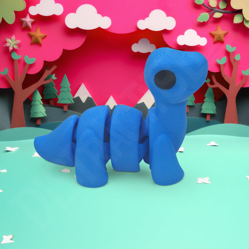 Distracties Brontosaurus - 3D Printed Articulated Toy Fidget Friend