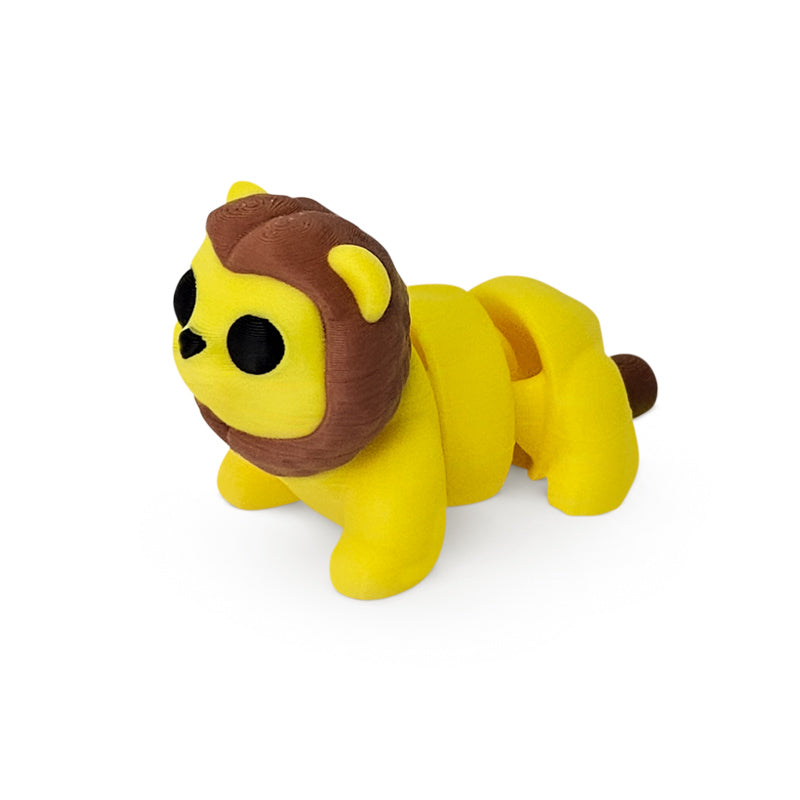 Distracties Lion - 3D Printed Articulated Toy Fidget Friend