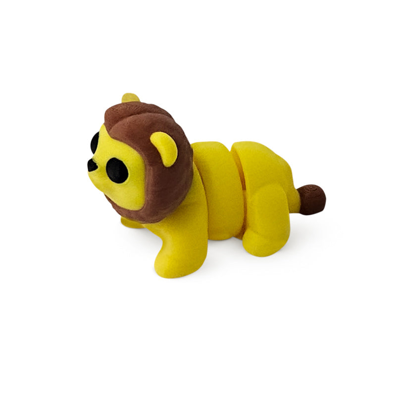 Distracties Lion - 3D Printed Articulated Toy Fidget Friend