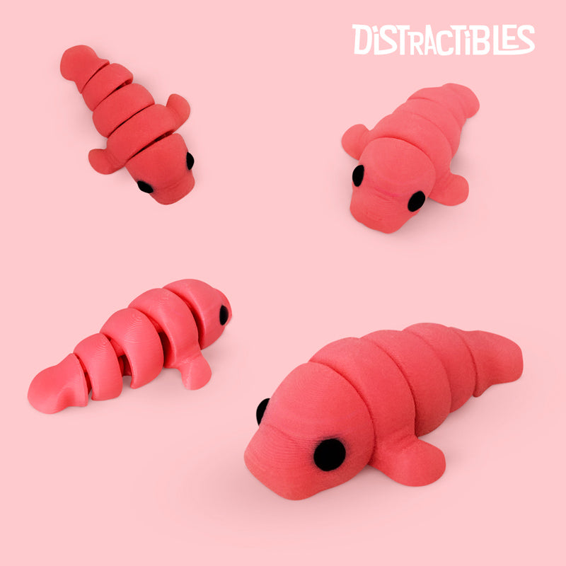 Distracties Manatee - 3D Printed Articulated Toy Fidget Friend