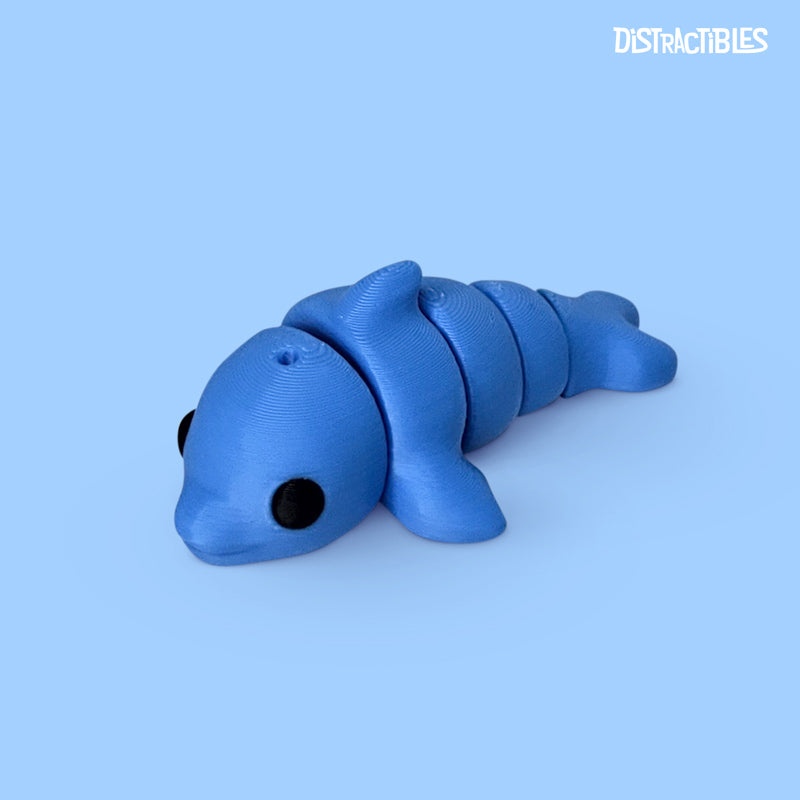 Distracties Dolphin - 3D Printed Articulated Toy Fidget Friend