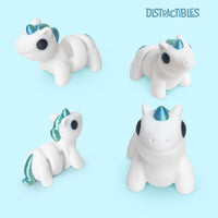 Thumbnail for Distracties Unicorn - 3D Printed Articulated Toy Fidget Friend