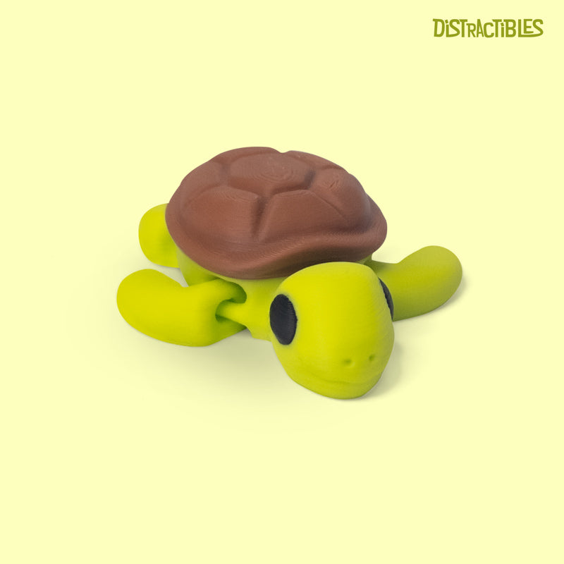 Distracties Turtle - 3D Printed Articulated Toy Fidget Friend