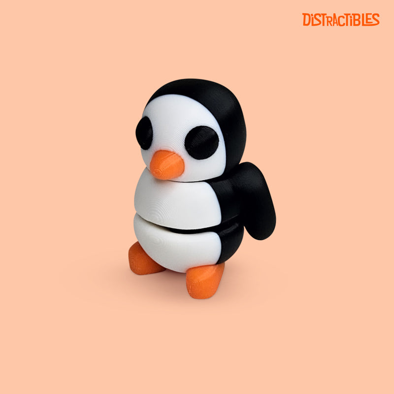 Distracties Penguin - 3D Printed Articulated Toy Fidget Friend