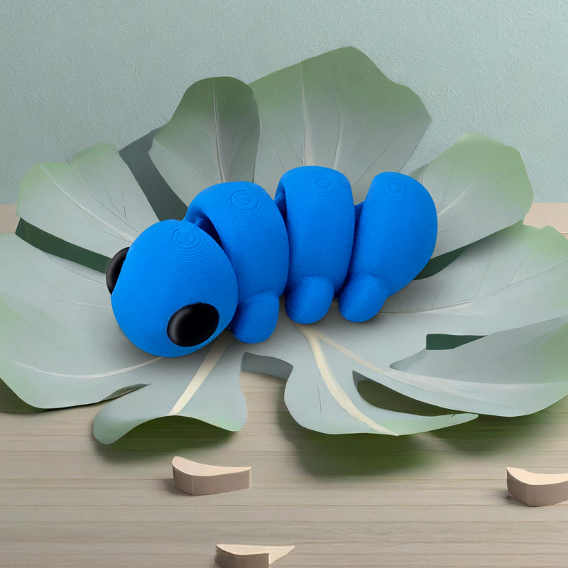 Distracties Caterpillar - 3D Printed Articulated Toy Fidget Friend