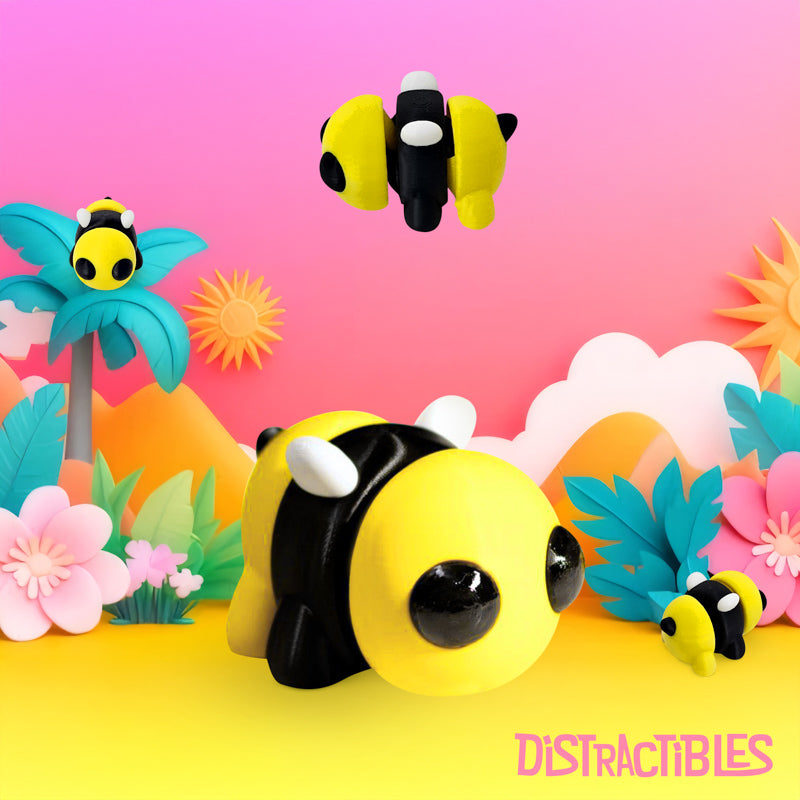 Distracties Bee - 3D Printed Articulated Toy Fidget Friend