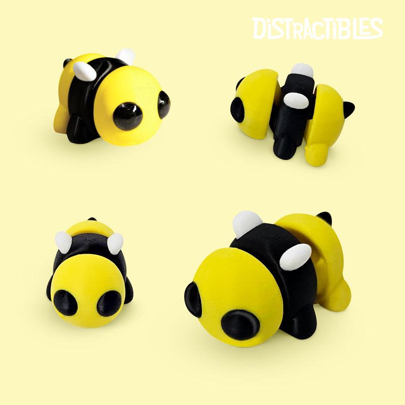 Distracties Bee - 3D Printed Articulated Toy Fidget Friend