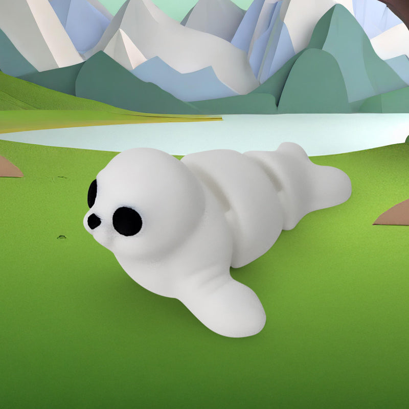 Distracties Seal - 3D Printed Articulated Toy Fidget Friend