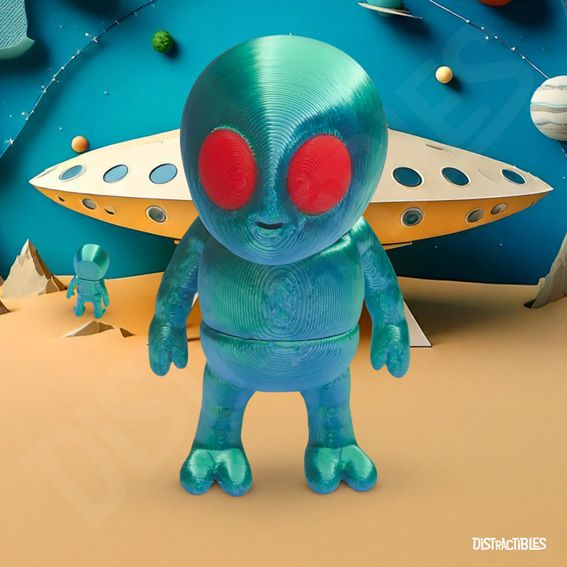 Distracties Alien - 3D Printed Articulated Toy Fidget Friend