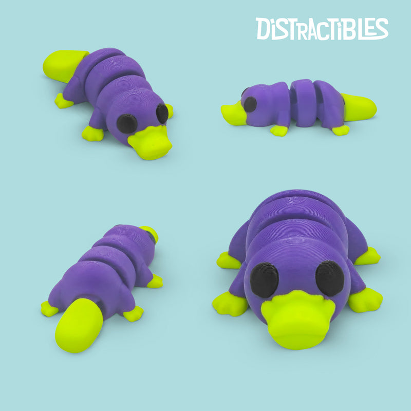 Distracties Platypus - 3D Printed Articulated Toy Fidget Friend