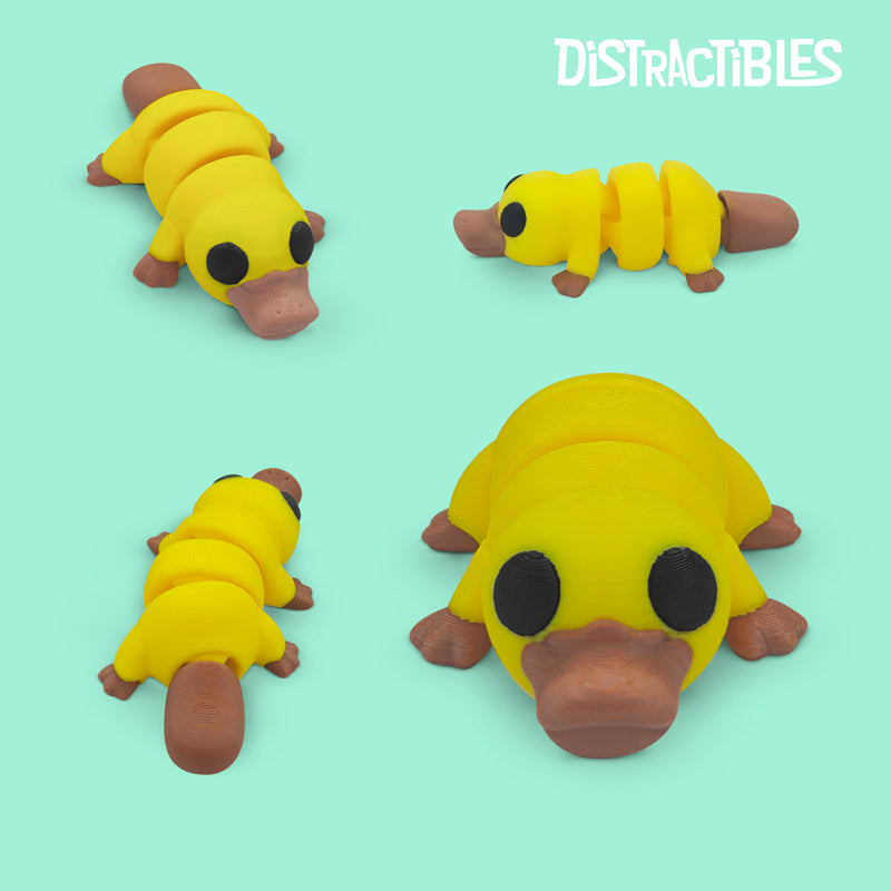 Distracties Platypus - 3D Printed Articulated Toy Fidget Friend