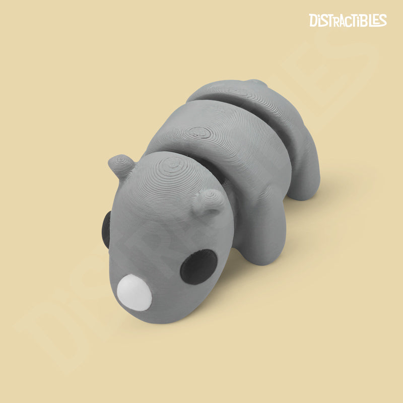 Distracties Rhino - 3D Printed Articulated Toy Fidget Friend