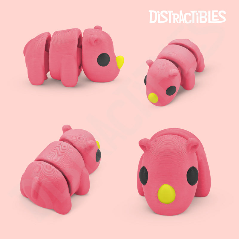 Distracties Rhino - 3D Printed Articulated Toy Fidget Friend