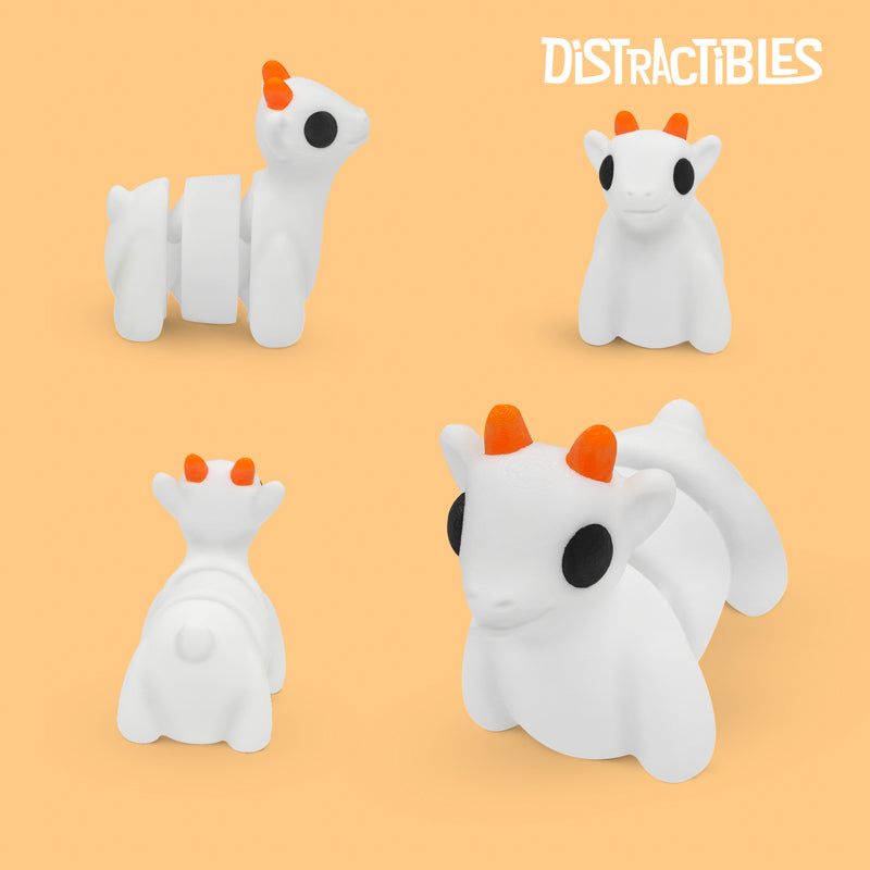 Distracties Goat - 3D Printed Articulated Toy Fidget Friend