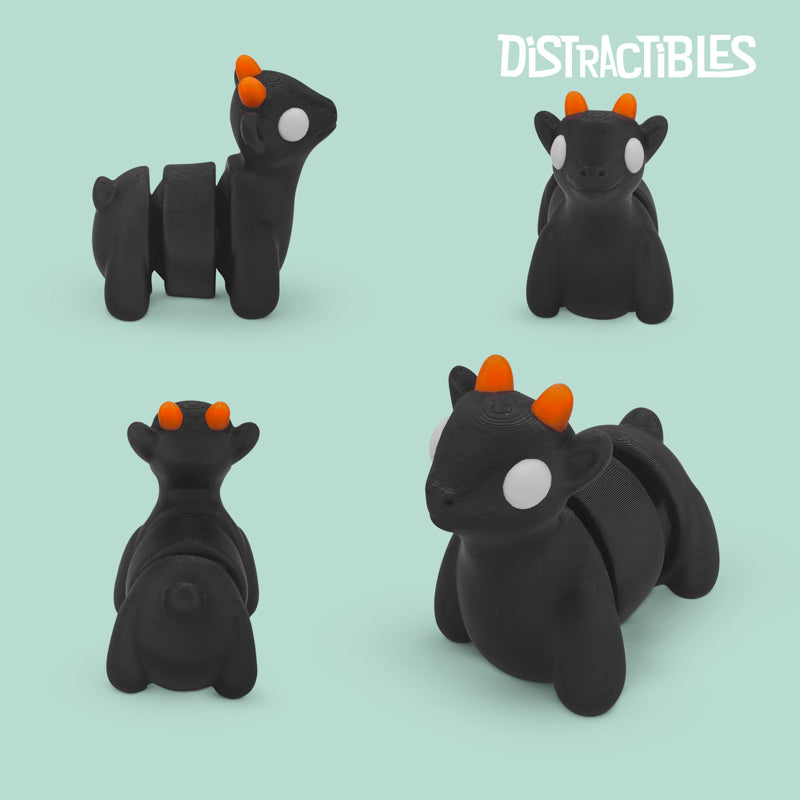 Distracties Goat - 3D Printed Articulated Toy Fidget Friend