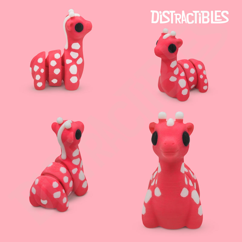 Distracties Giraffe - 3D Printed Articulated Toy Fidget Friend