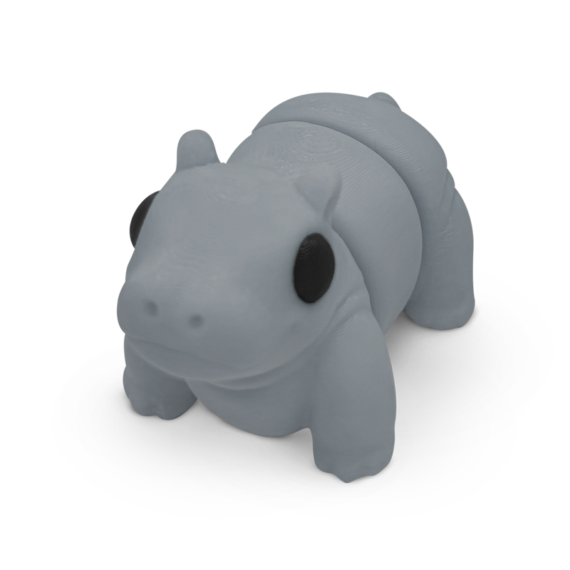 Distracties Hippo - 3D Printed Articulated Toy Fidget Friend