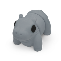 Thumbnail for Distracties Hippo - 3D Printed Articulated Toy Fidget Friend