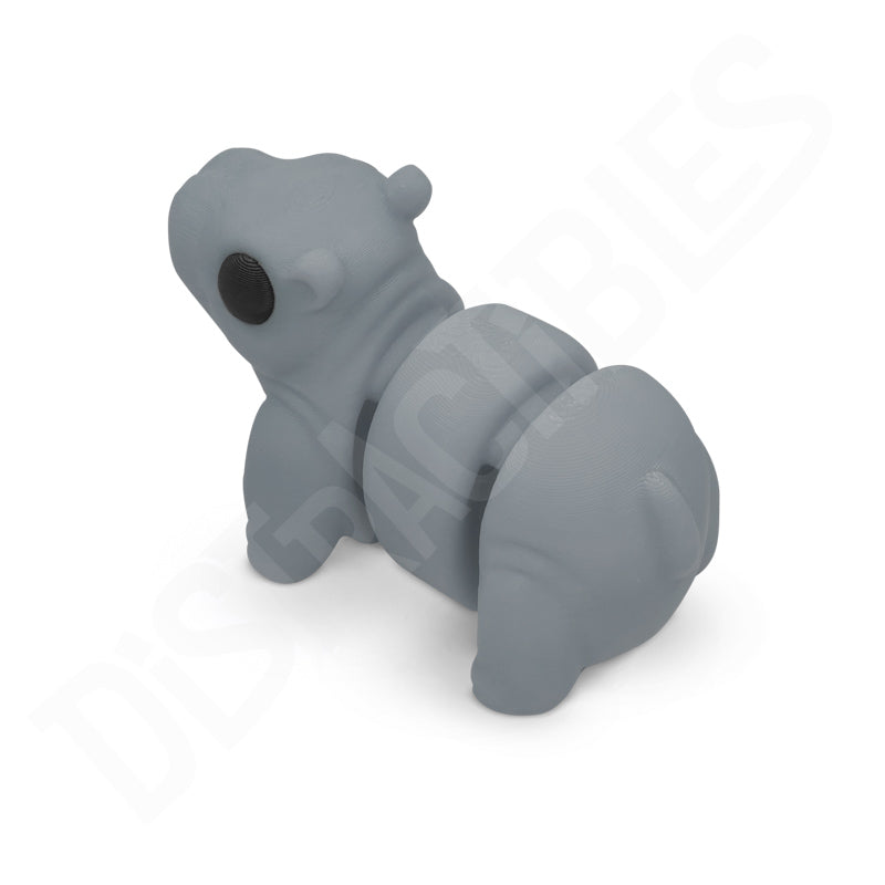 Distracties Hippo - 3D Printed Articulated Toy Fidget Friend