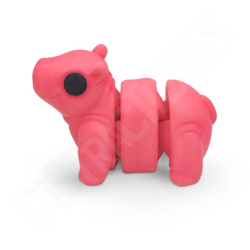 Distracties Hippo - 3D Printed Articulated Toy Fidget Friend