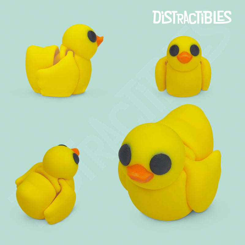 Distracties Duck - 3D Printed Articulated Toy Fidget Friend