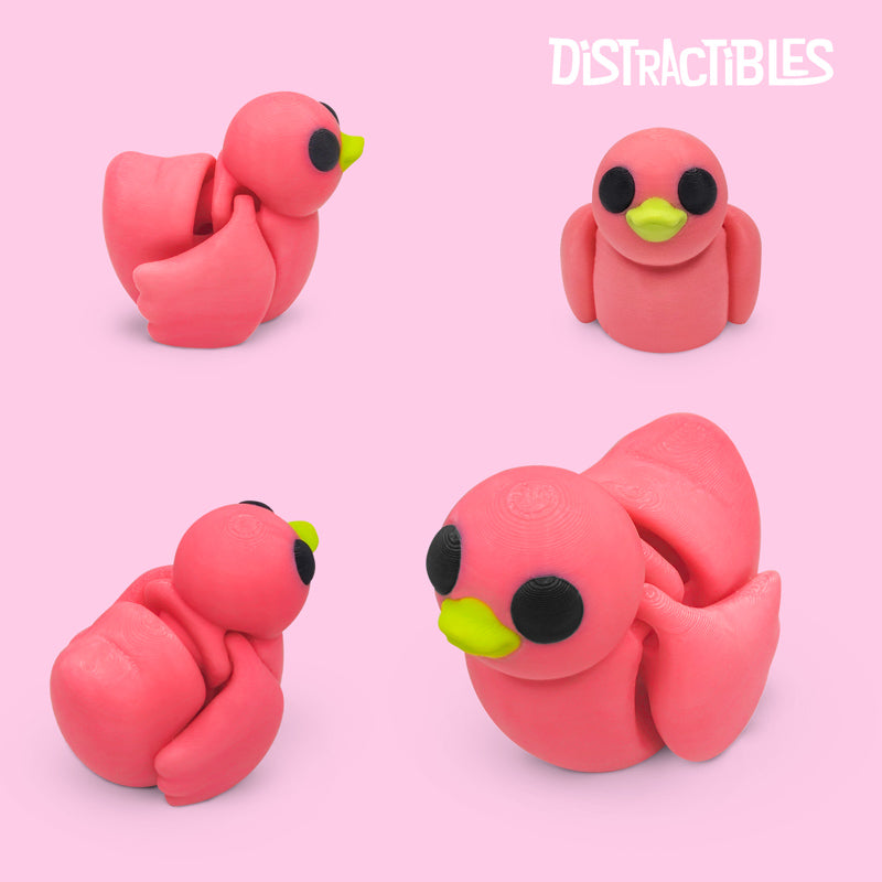 Distracties Duck - 3D Printed Articulated Toy Fidget Friend