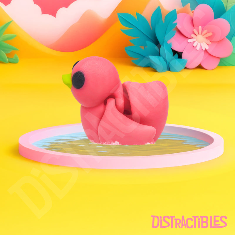 Distracties Duck - 3D Printed Articulated Toy Fidget Friend