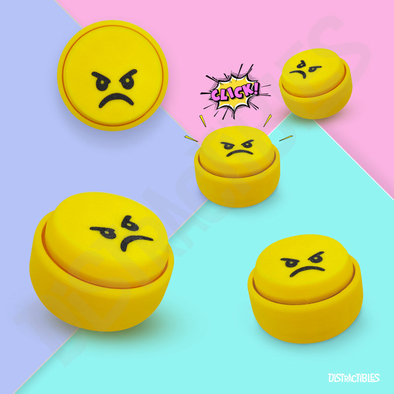 Emoji Fidget Clicker – Ultra-Clicky Mechanical Switch, Stress & Anxiety Relief Toy