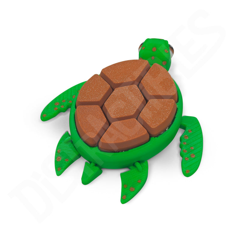 Turtle Fidget Clicker Keychain - Ultra-Clicky Mechanical Switch, Stress & Anxiety Relief Toy