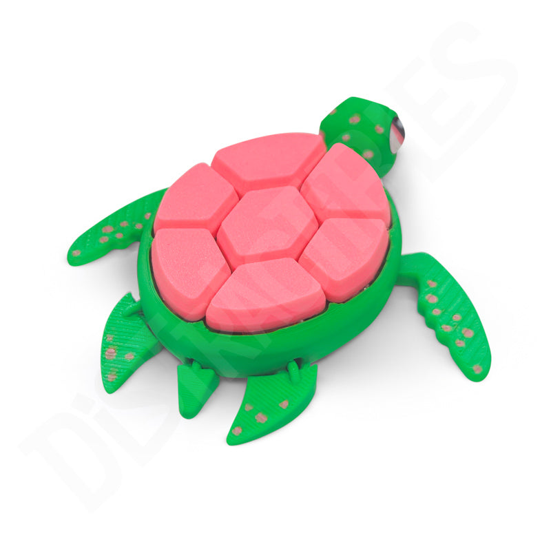 Turtle Fidget Clicker Keychain - Ultra-Clicky Mechanical Switch, Stress & Anxiety Relief Toy