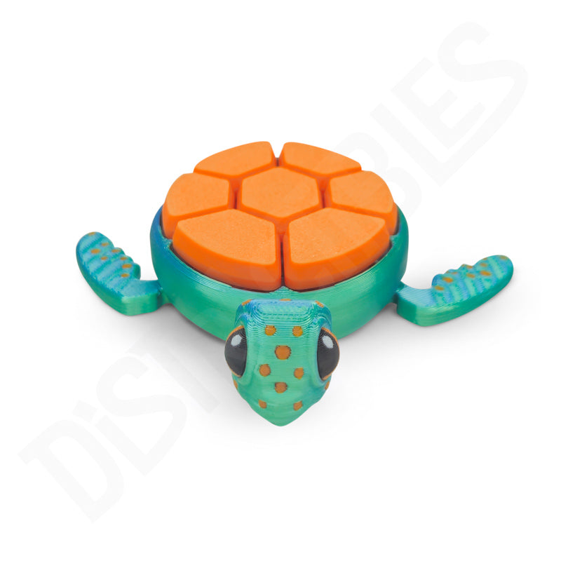 Turtle Fidget Clicker Keychain - Ultra-Clicky Mechanical Switch, Stress & Anxiety Relief Toy