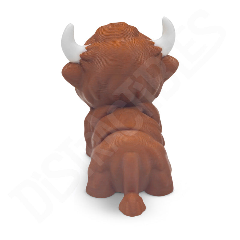 Distracties Highland Cow - 3D Printed Articulated Toy Fidget Friend