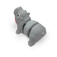 Thumbnail for Distracties Moo Deng bb Hippo - 3D Printed Articulated Toy Fidget Friend