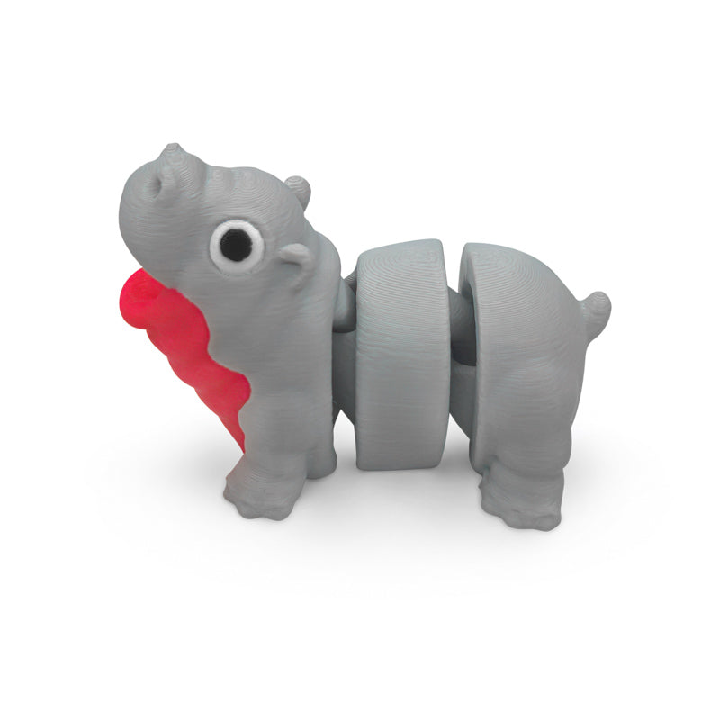 Distracties Moo Deng bb Hippo - 3D Printed Articulated Toy Fidget Friend