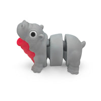 Thumbnail for Distracties Moo Deng bb Hippo - 3D Printed Articulated Toy Fidget Friend