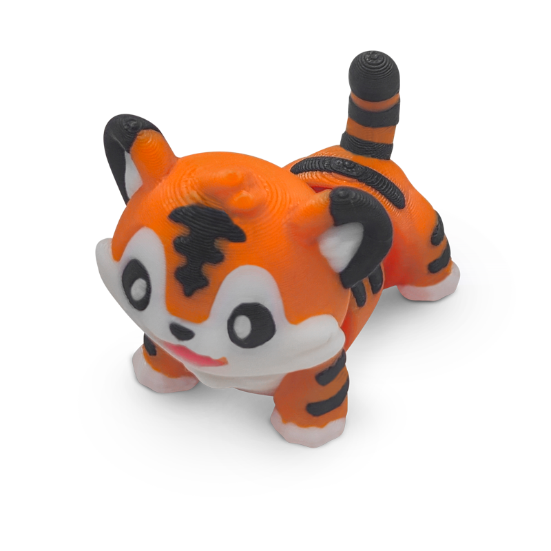 Distracties  Tiger - 3D Printed Articulated Toy Fidget Friend