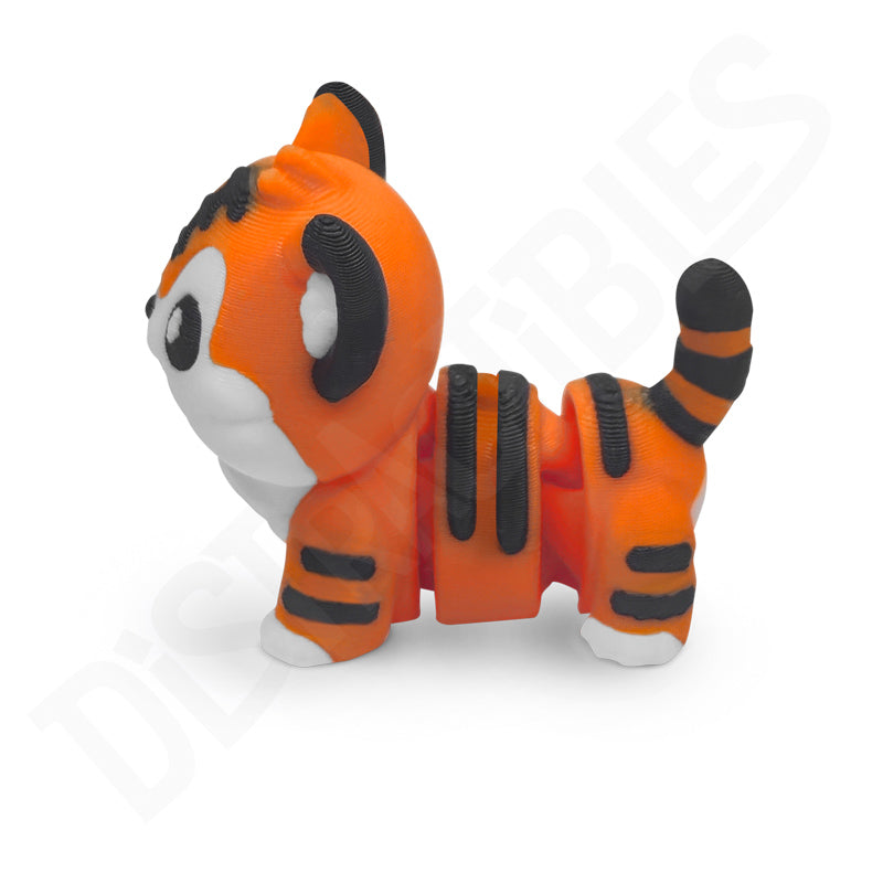 Distracties  Tiger - 3D Printed Articulated Toy Fidget Friend