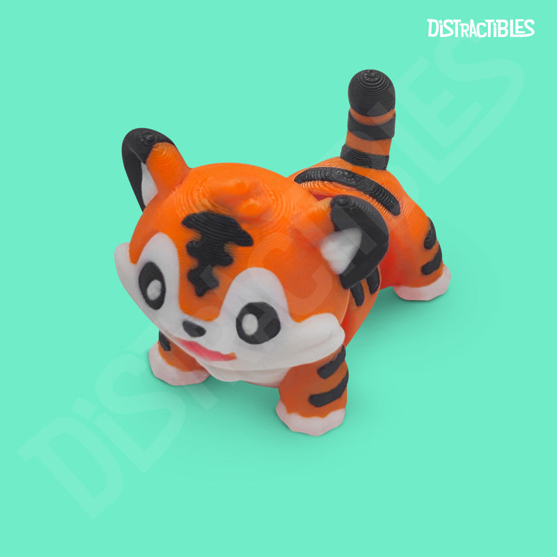 Distracties  Tiger - 3D Printed Articulated Toy Fidget Friend