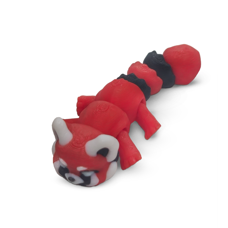 Distracties Red Panda - 3D Printed Articulated Toy Fidget Friend